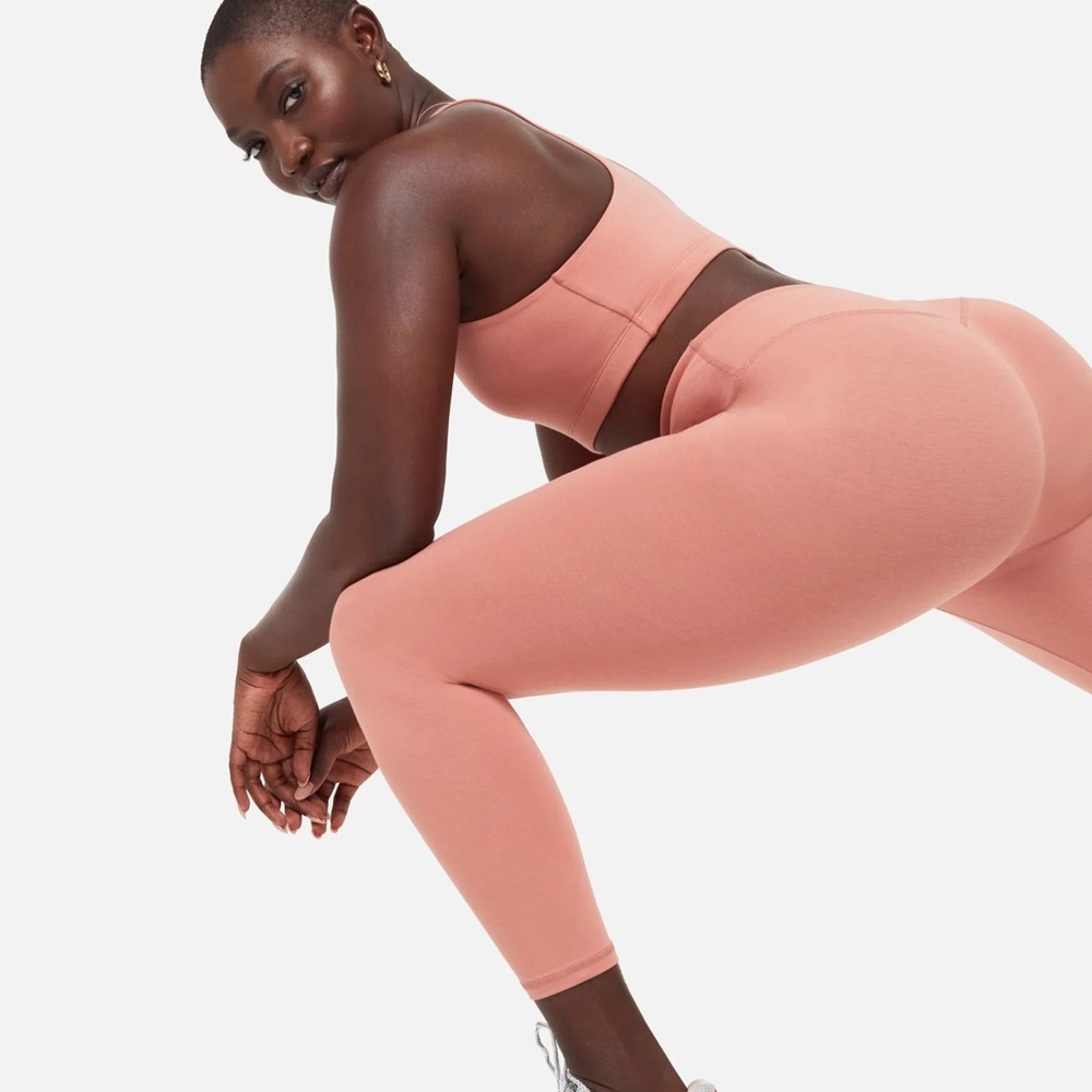 MATE the Label Organic Stretch Midi Leggings in Rose